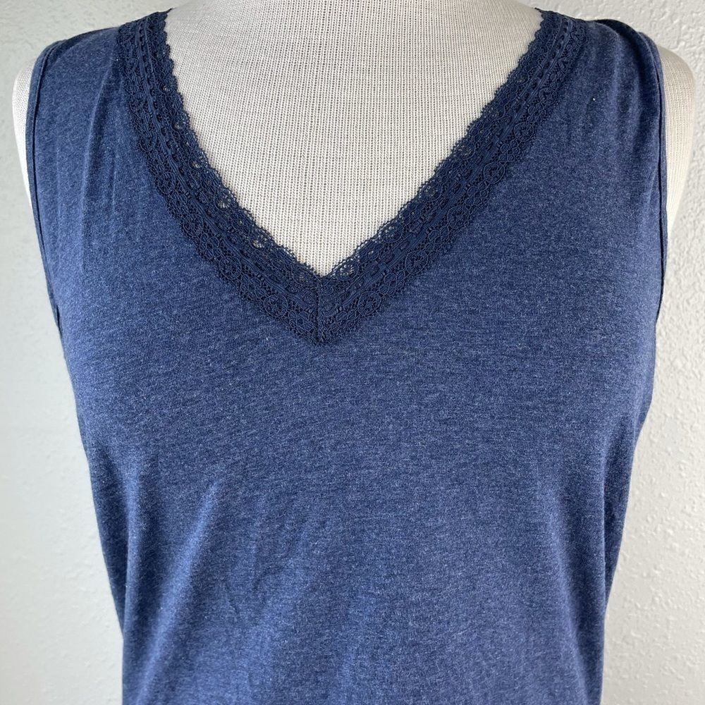 NWT Dockers V-Neck Blue Tank Top Size L - Picture 2 of 8